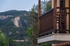 Single with view of Meteora and Mount